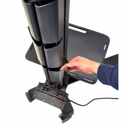 Ergotron Neo-Flex Mobile MediaCenter UHD Nero Pannello piatto Carrello multimediale - Vista aggiuntiva 5