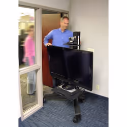 Ergotron Neo-Flex Mobile MediaCenter UHD Nero Pannello piatto Carrello multimediale - Vista aggiuntiva 8