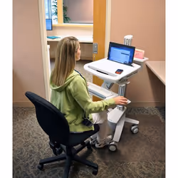 Ergotron StyleView EMR Laptop Cart Bianco Computer portatile Carrello multimediale - Vista aggiuntiva 4