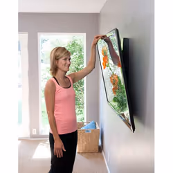 Ergotron Glide Wall Mount, HD 152,4 cm (60") Parete Nero - Vista aggiuntiva 8