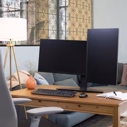 Ergotron Neo Flex Dual Monitor Lift Stand 24.5" Scrivania Nero - Vista aggiuntiva 4
