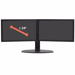 Ergotron Neo Flex Dual Monitor Lift Stand 24.5" Scrivania Nero - Vista aggiuntiva 5