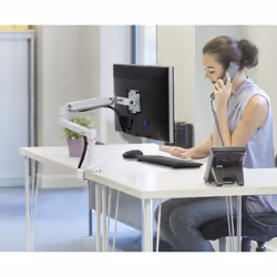 Ergotron LX Series 45-490-216 Supporti a parete per TV 34" Scrivania Bianco - Vista aggiuntiva 7