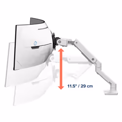 Ergotron HX Series HX ARM WITH VERY HEAVY DUTY PIVOT DESK 57" Scrivania Bianco - Vista aggiuntiva 7