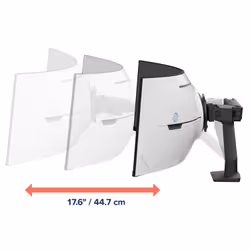 Ergotron HX Series HX ARM WITH VERY HEAVY DUTY PIVOT DESK 57" Scrivania Nero - Vista aggiuntiva 4