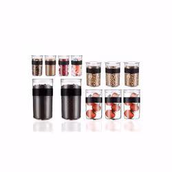 Bodum Presso Cilindro Plastica Nero, Trasparente