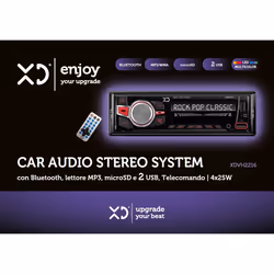 XD Enjoy XDVH2216 Ricevitore multimediale per auto Nero 100 W Bluetooth