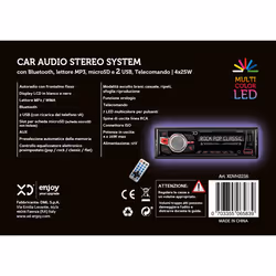 XD Enjoy XDVH2216 Ricevitore multimediale per auto Nero 100 W Bluetooth