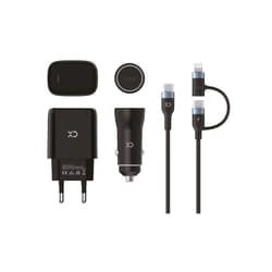 XD Enjoy XDUC223 Caricabatterie per dispositivi mobili Universale Nero AC, Accendisigari Auto, Interno