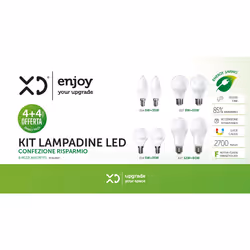 XD Enjoy XD8LBKIT lampada LED Bianco caldo 2700 K F - Vista aggiuntiva 2