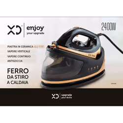 XD Enjoy XDSS199 ferro da stiro a caldaia 1,1 L Piastra in Ceramica Nero, Oro
