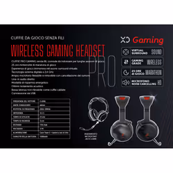 XD Enjoy XDART2411 cuffia e auricolare Cuffie Con cavo e senza cavo A Padiglione Giocare Nero, Rosso - Vista aggiuntiva 6