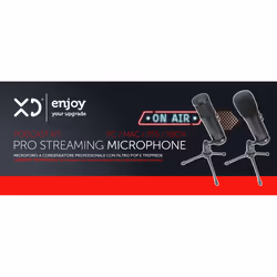 XD Enjoy XDUM858 microfono Nero Microfono da tavolo - Vista aggiuntiva 6