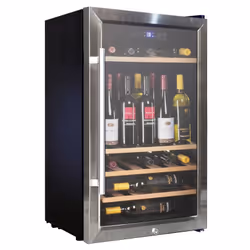Vinum VD60SCSW, Cantinetta vino con compressore, Libera installazione, 60 bottiglia/bottiglie, Luce interna, Nero