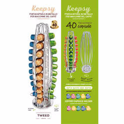 TWEED TW133 contenitore per capsule di caffè 40 capsule Argento - Vista aggiuntiva 4