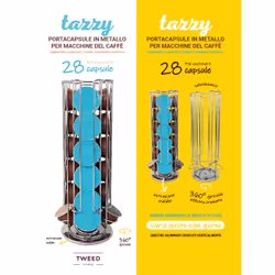 TWEED TW134 contenitore per capsule di caffè 28 capsule Metallo Cromo - Vista aggiuntiva 6