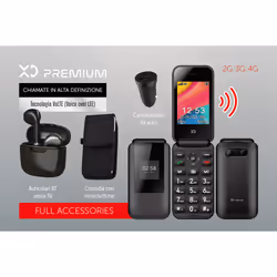 XD Enjoy XDEZF88BK cellulare 7,11 cm (2.8") Nero Telefono per anziani - Vista aggiuntiva 3