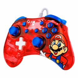 PDP Rock Candy: Mario Punch Rosso, Translucent USB Gamepad Analogico/Digitale Nintendo Switch, Nintendo Switch Lite, Nintendo Switch OLED - Vista aggiuntiva 5