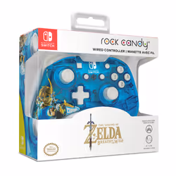PDP Rock Candy: Berry Brave Link Blu, Translucent USB Gamepad Analogico/Digitale Nintendo Switch, Nintendo Switch Lite, Nintendo Switch OLED - Vista aggiuntiva 7