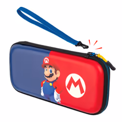 PDP Slim Deluxe: Power Pose Mario Custodia rigida Nintendo Blu, Rosso - Vista aggiuntiva 7