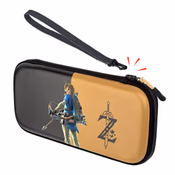 PDP Slim Deluxe: Hyrule Hero Link Custodia rigida Nintendo Nero, Oro - Vista aggiuntiva 7
