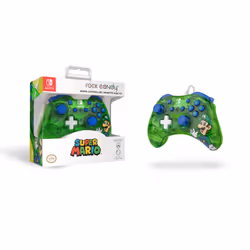 PDP Rock Candy: Luigi Lime Blu, Verde, Translucent USB Gamepad Analogico/Digitale Nintendo Switch, Nintendo Switch Lite, Nintendo Switch OLED - Vista aggiuntiva 7