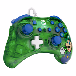 PDP Rock Candy: Luigi Lime Blu, Verde, Translucent USB Gamepad Analogico/Digitale Nintendo Switch, Nintendo Switch Lite, Nintendo Switch OLED - Vista aggiuntiva 8