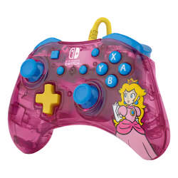 PDP Rock Candy: Bubblegum Peach Rosa, Translucent USB Gamepad Analogico/Digitale Nintendo Switch, Nintendo Switch Lite, Nintendo Switch OLED - Vista aggiuntiva 5