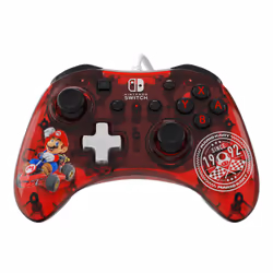 PDP Rock Candy: Mario Punch Rosso, Translucent USB Gamepad Analogico/Digitale Nintendo Switch, Nintendo Switch Lite, Nintendo Switch OLED - Vista aggiuntiva 3