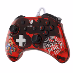 PDP Rock Candy: Mario Punch Rosso, Translucent USB Gamepad Analogico/Digitale Nintendo Switch, Nintendo Switch Lite, Nintendo Switch OLED - Vista aggiuntiva 5
