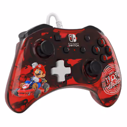 PDP Rock Candy: Mario Punch Rosso, Translucent USB Gamepad Analogico/Digitale Nintendo Switch, Nintendo Switch Lite, Nintendo Switch OLED - Vista aggiuntiva 6