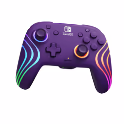PDP Afterglow Wave Viola Gamepad Analogico/Digitale Nintendo Switch, Nintendo Switch OLED - Vista aggiuntiva 5