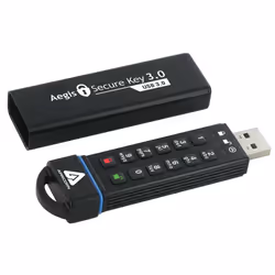 Apricorn Aegis Secure Key 3.0 unità flash USB 60 GB USB tipo A 3.2 Gen 1 (3.1 Gen 1) Nero - Vista aggiuntiva 4