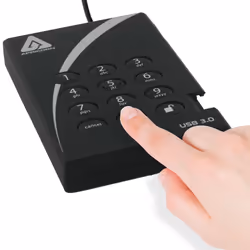 Apricorn Aegis Padlock disco rigido esterno 2 TB 5400 Giri/min USB tipo A 3.2 Gen 1 (3.1 Gen 1) Nero - Vista aggiuntiva 4