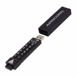 Apricorn Aegis Secure Key 3NX, 16 GB, USB tipo A, 3.2 Gen 1 (3.1 Gen 1), 77 MB/s, Cuffia, Nero