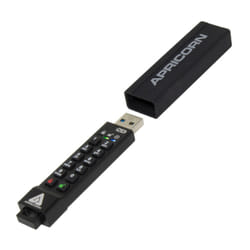 Apricorn Aegis Secure Key 3NX unità flash USB 256 GB USB tipo A 3.2 Gen 1 (3.1 Gen 1) Nero