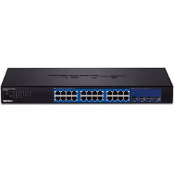 Trendnet TEG-30284 switch di rete Gestito Gigabit Ethernet (10/100/1000) 1U Nero - Vista aggiuntiva 2