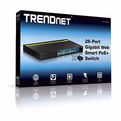 Trendnet TPE-2840WS switch di rete Gestito Gigabit Ethernet (10/100/1000) Supporto Power over Ethernet (PoE) 1U Nero - Vista aggiuntiva 4