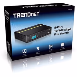 Trendnet TPE-S50 switch di rete Non gestito L2 Fast Ethernet (10/100) Supporto Power over Ethernet (PoE) Nero - Vista aggiuntiva 4