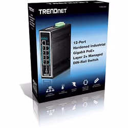 Trendnet TI-PG1284i Gestito L2+ Gigabit Ethernet (10/100/1000) Supporto Power over Ethernet (PoE) Nero - Vista aggiuntiva 4
