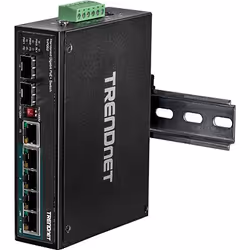 Trendnet TI-PG62 switch di rete Non gestito Gigabit Ethernet (10/100/1000) Supporto Power over Ethernet (PoE) Nero - Vista aggiuntiva 5