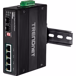 Trendnet TI-UPG62 switch di rete Non gestito L2 Gigabit Ethernet (10/100/1000) Supporto Power over Ethernet (PoE) Nero - Vista aggiuntiva 6