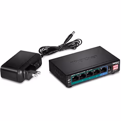 Trendnet TPE-LG50 switch di rete Non gestito Gigabit Ethernet (10/100/1000) Supporto Power over Ethernet (PoE) Nero - Vista aggiuntiva 5
