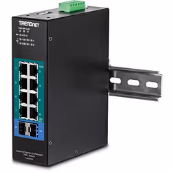 Trendnet TI-PG102I switch di rete Gestito L2 Gigabit Ethernet (10/100/1000) Supporto Power over Ethernet (PoE) Nero - Vista aggiuntiva 5