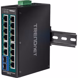 Trendnet TI-PG162 switch di rete Non gestito Gigabit Ethernet (10/100/1000) Supporto Power over Ethernet (PoE) Nero - Vista aggiuntiva 6