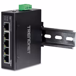 Trendnet TI-E50 switch di rete Non gestito Fast Ethernet (10/100) Nero - Vista aggiuntiva 5