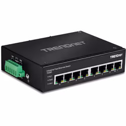 Trendnet TI-E80 switch di rete Non gestito Fast Ethernet (10/100) Nero - Vista aggiuntiva 2