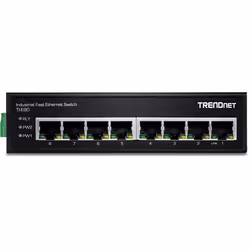 Trendnet TI-E80 switch di rete Non gestito Fast Ethernet (10/100) Nero - Vista aggiuntiva 3