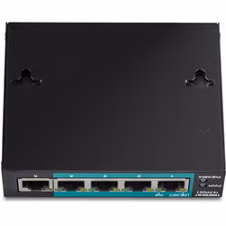 Trendnet TE-FP051 switch di rete Non gestito Fast Ethernet (10/100) Supporto Power over Ethernet (PoE) Nero - Vista aggiuntiva 4