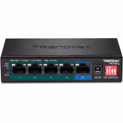 Trendnet TPE-TG51G switch di rete Gigabit Ethernet (10/100/1000) Supporto Power over Ethernet (PoE) Nero - Vista aggiuntiva 2